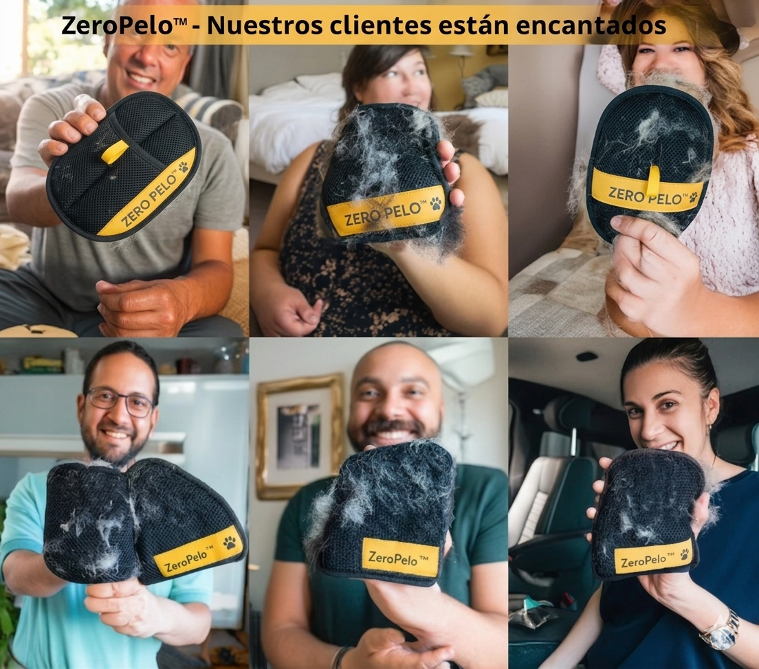 ZeroPelo™ – Guante Cepillo para Mascotas y Limpieza de Hogar