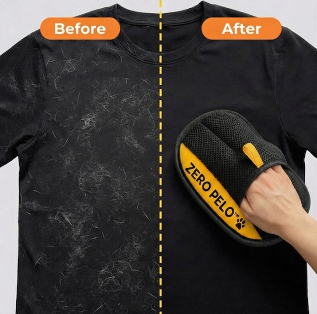 ZeroPelo™ – Guante Cepillo para Mascotas y Limpieza de Hogar